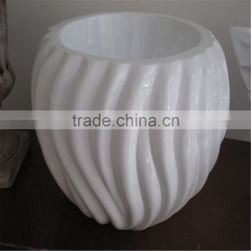 SJ20171016 2017 Hot sale white plastic flower pot and vase