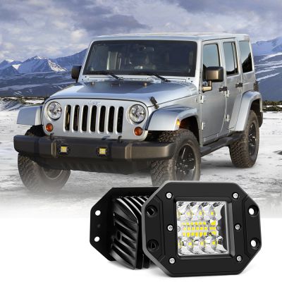 Offroad Light Accessories 4x4 5 Inch Car Bumper Flush Mount LED Pods Combo Beam Cube Light for Jeep Ford Off Road Truck