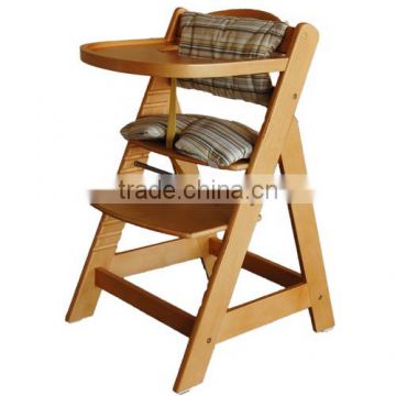 Gorgeous Wooden Baby High Chair With Tray