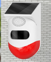 Human infrared alarm, outdoor waterproof sound and light alarm/Outdoor solar powered voice announcer