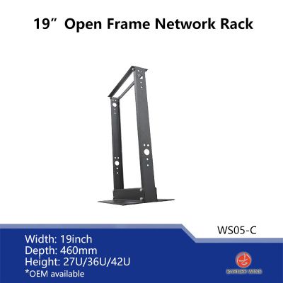 Factory Manufacyurer 19inch Open Frame Rack 27U Network Rack for Data Room network telecom for Network equipment WS03-C
