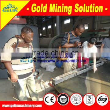 Gold table concentrator, gold mineral separator