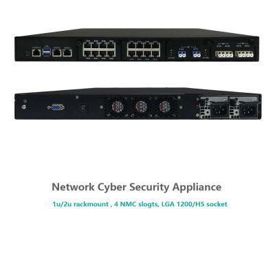 Network Cyber Security Appliance based socket LGA 1200 H5 I7 I9 Xeon W1200 W1300 CPU 4NMC slots