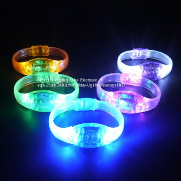 Colorful customized logo printing brand promotion voice control party light toys shinig blister for all night