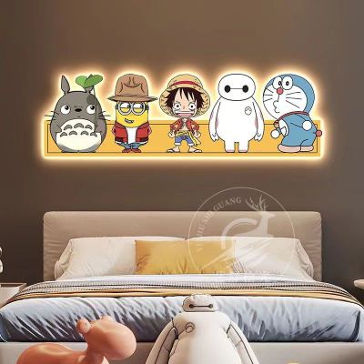 LED cartoon animation atmosphere children's room bedside decoration painting21