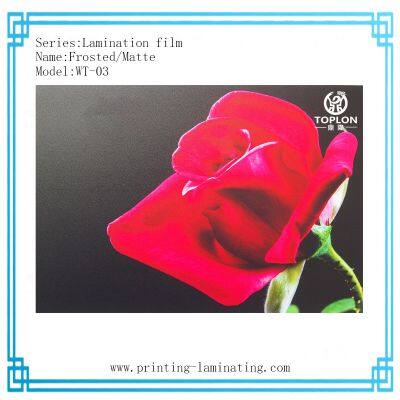 Matte: 2803 High quality protection film Cold lamination film for wedding photos