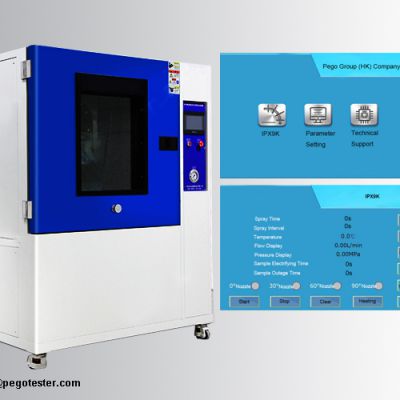 IEC60529 IPX9K High Temperature and High Pressure Jet Spray test chamber