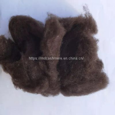 dehaired carded yak wool fibre tibetan brown yak fiber