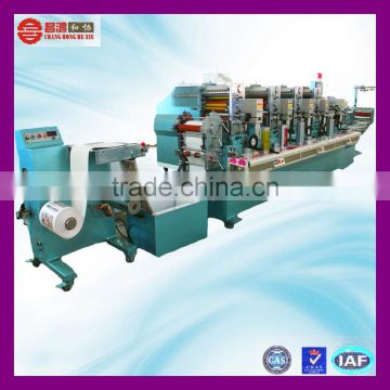 CH-300 vinyl wall sticker 6 color rotary label printing machine for sale
