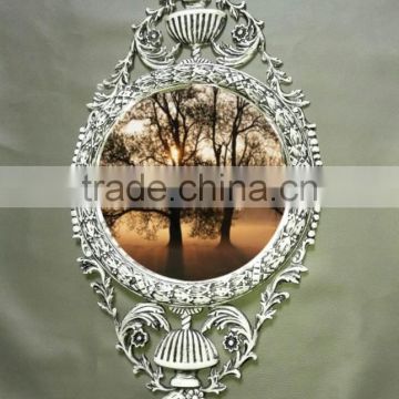 silver colour top quality wall mirror
