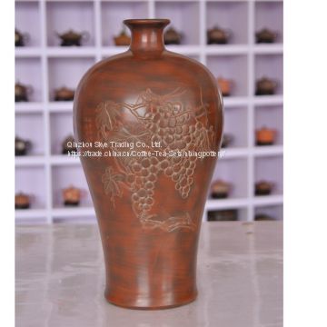 Grape Fruit Chinese Hand Painting Bone China Vase Decorative Vase
