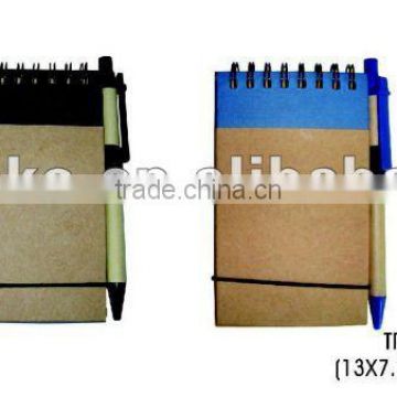 Best selling natural ECO friendly Recycled paper note book with pen