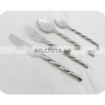 High polish hotel stainless steel cutlery set