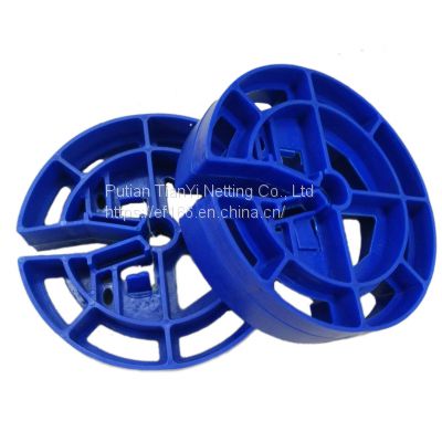 PE/PP 35/40mm Wheel style plastic spacer protective layer of reinforcing steel bar applied in the civil