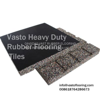 EPDM Laminated rubber flooring gym flooring rubber tiles mat