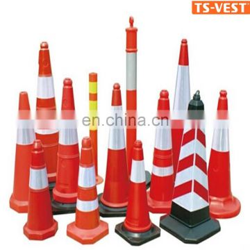 Road Safety Cone,Fluorescent Orange PVC Road Traffic Cone,retractable elastic traffic cone