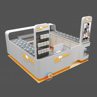 original Phone shopping mall kiosk showcase 3D rendering