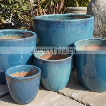 [Ecova-Shop] Vietnam Egg Glazed ceramic pottery flower planter
