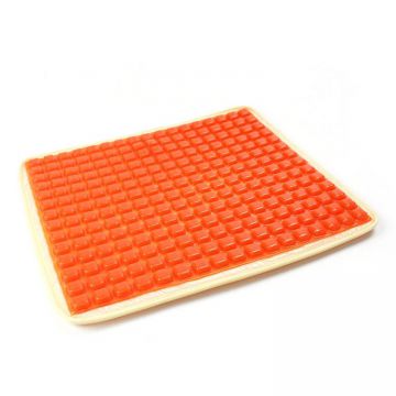 Collapsible gel pad for seat cushion