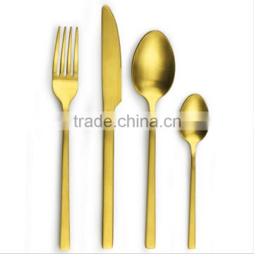 gold plated cutlery sets