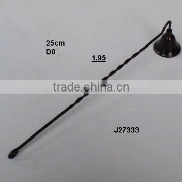 Black Powder coated Candle Snuffer made in Brass
