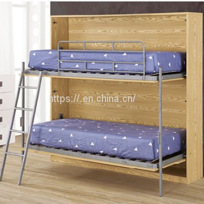 Double Deck Children Folding  Bed Unique Bunk Bed In School