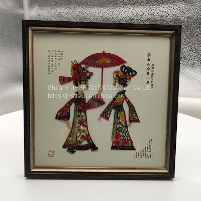 Intangible cultural heritage traditional Chinese shadow puppet