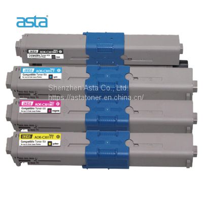 ASTA Factory Wholesale High Quality Laser Compatible Toner For OKI C301 C321 MC332 MC342 C3520 C3530 MFP MC350 MC360