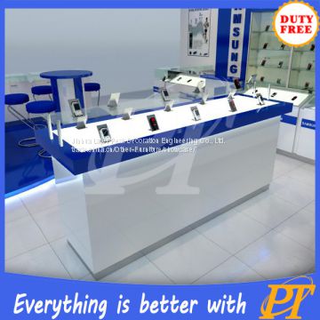 digital products display showcase , mobile phone showcase table, cellphone accessories cabinet