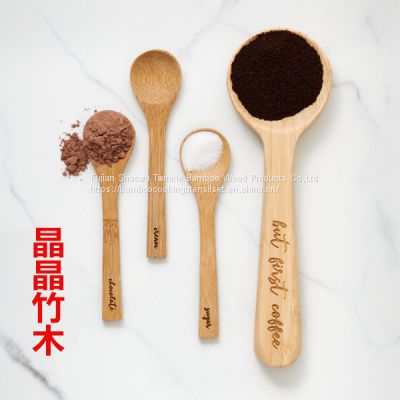 Bamboo spoon Food safety bamboo spoon eco friendly bamboo utensil set Wholesale