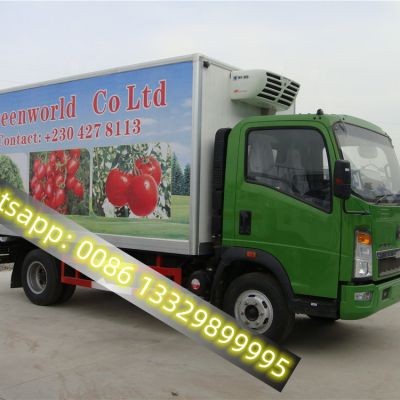 Best selling SINOTRUK HOWO refrigerator truck for fresh fruits and vegetable transportation