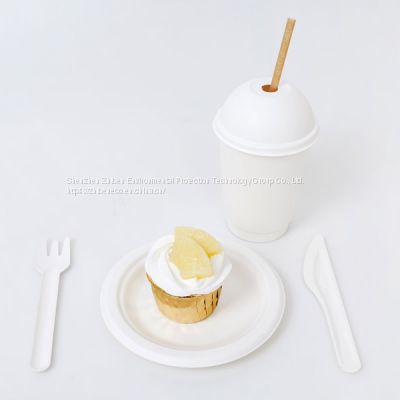 Custom Disposable Compostable Biodegradable Paper Pulp Coffee Cups Wholesale