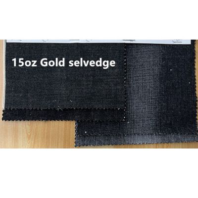 15oz Straight Selvedge Jeans Raw Material WingFly Selvage Jeans Fabric Suppliers W332535