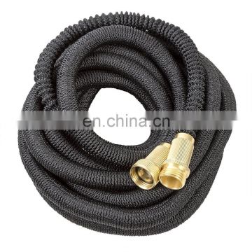 USA Amazon Double Layer Latex Core Solid Brass Fitting Expanding Garden Hose