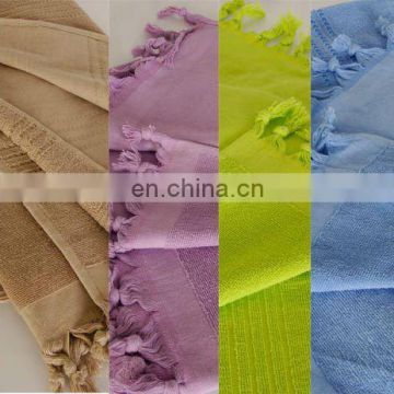 Azo Free & Fast Colors 100% Cotton Yarn Dyed Fouta Towel for Beach & Pool