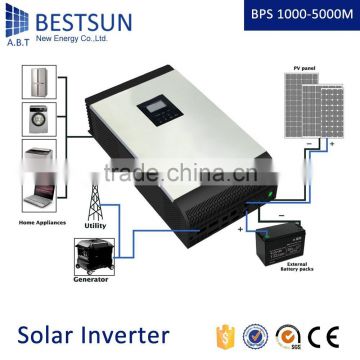 BESTSUN brand Pure sine wave hybrid solar inverterwith MPPT solar charge controlle