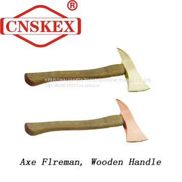 Non Sparking Tools Axe Fireman Wooden Handle