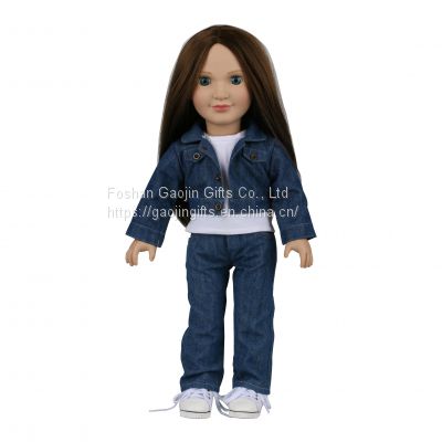 Soft enamel simulation baby doll 18 inches reborn American girl doll can change at will toy doll