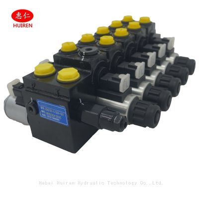 Electromagnetic Multiway Directional Valve 5 Sections Huiren for Agricultural Machinery