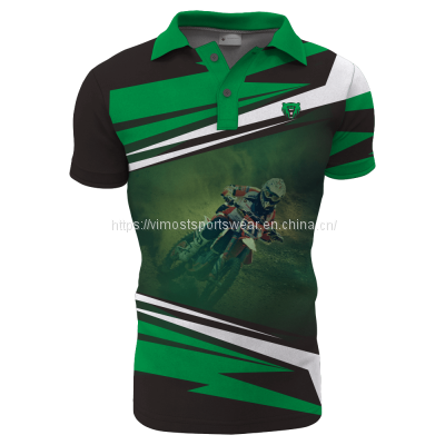 sublimated custom polo shirts with good quality from China
