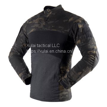 tactical  combat long sleeve LS knitted shirt tactical  gear