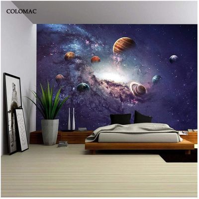 Custom Waterproof 3D Photo Wallpaper Universe Galaxy Planet Wall Painting Living Room Sofa TV Background Murals