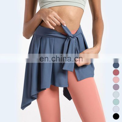 New Arrivals Product Idea Trending Clothing Women's Yoga Leggings Sports Short Skirt Gym Wear Sportswear MiniSkirt Fillibeg
