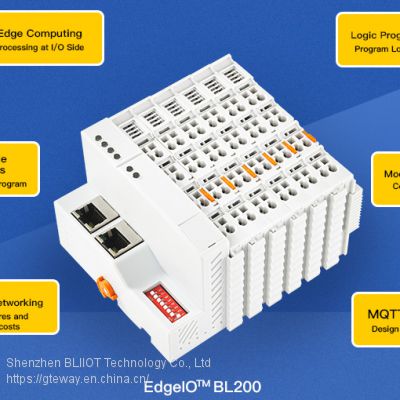 BLIIOT MQTT protocol connected to cloud platform, edge computing control, waste gas sewage pipeline pressure flow, distribution cabinet room temperature and humidity remote acquisition and monitoring coupler