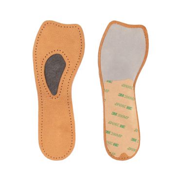 Factory Custom Eco-Friendly Breathable Genuine Leather Insole for Shoes
