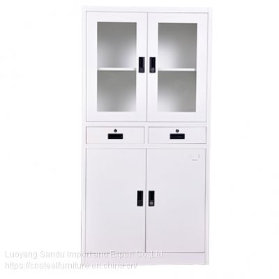 2 drawer glass door filing cabinet