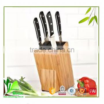Customized made bamboo magnetic kitchen knife holder