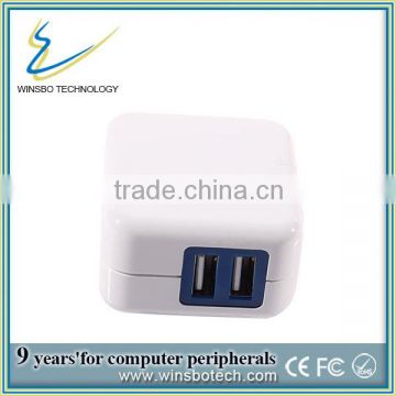 Dual USB AC power adapter, AC power adatpter charger