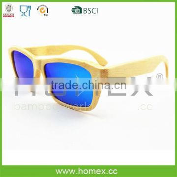 Faddish bamboo sunglasses w polarized lens/HOMEX