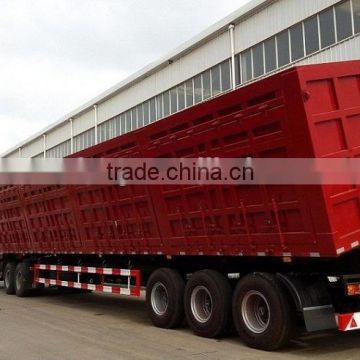 Three axles Side Dump Semi-trailer,tipper semi trailer,tipping trailer from China manufacturer